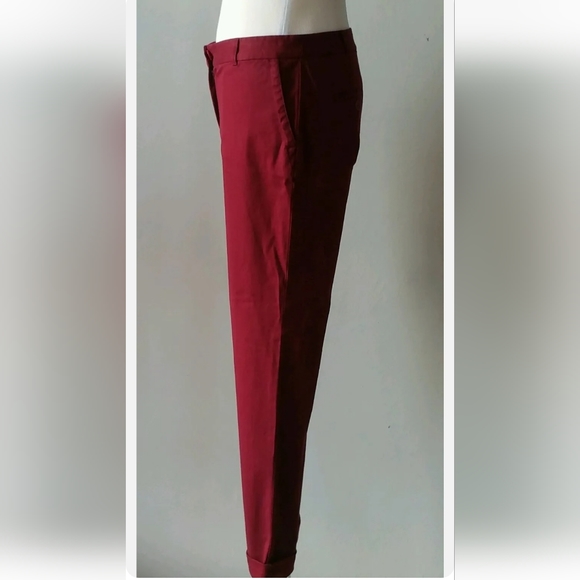 NEW Talbots Women's Pants Weekender Casual Red 98% Cotton Size 2 XS - Picture 2 of 5